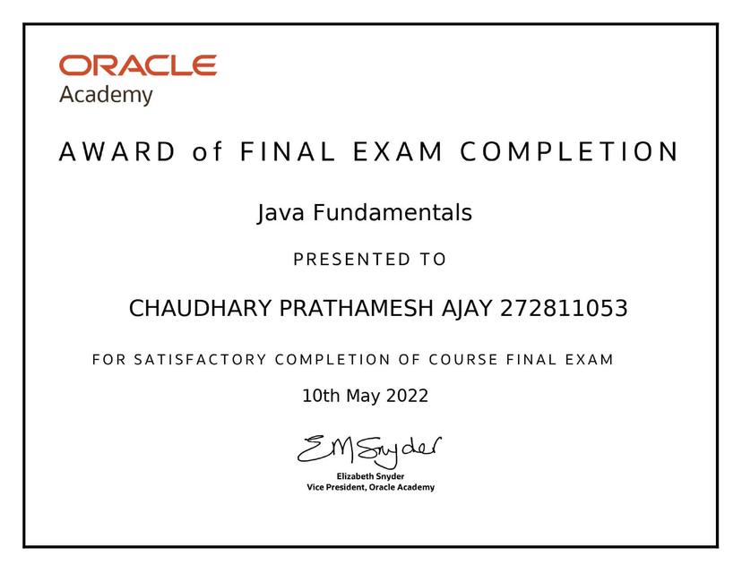 Java Fundamentals